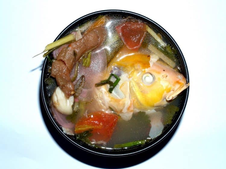 ปลากับน้ำต้มยำ รักษาสุขภาพให้แข็งแรง