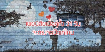 เผยนิสัยเนื้อคู่ทั้ง 31 วัน
