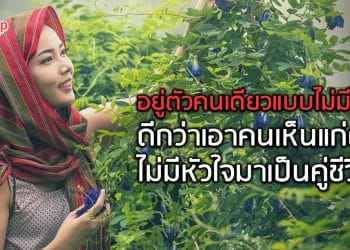 อยู่ตัวคนเดียวแบบไม่มีใคร ดีกว่าเอาคนเห็น แก่ตัวไม่มีหัวใจมาเป็นคู่ชีวิต