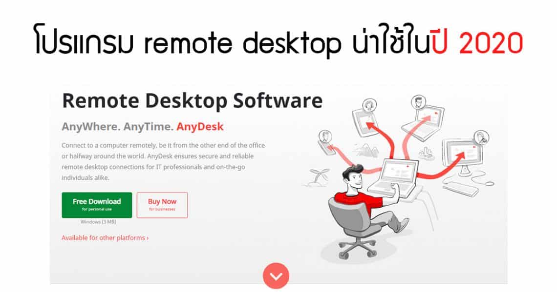 โปรแกรม remote desktop น่าใช้ในปี 2020 เหมาะกับผู้ใช้ใหม่ ไม่ต้องมีความรู้เยอะ